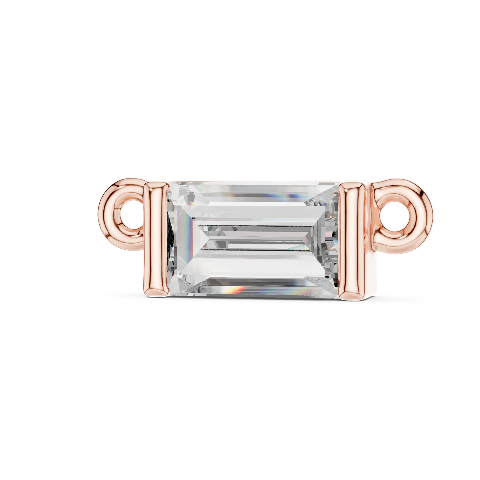 Baguette Minimal Diamond Pendant