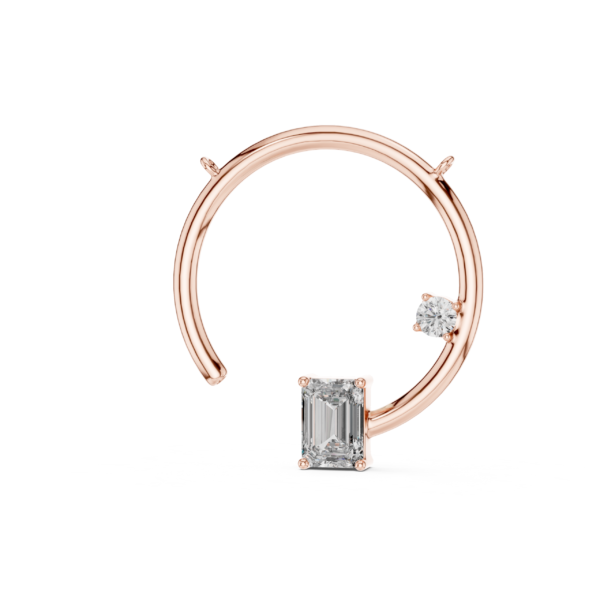 Circle Drop Diamond Pendant