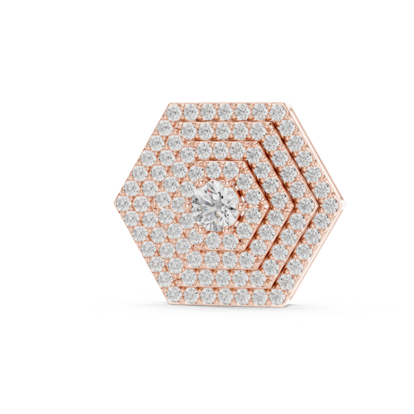 Hexa Halo Diamond Pendant