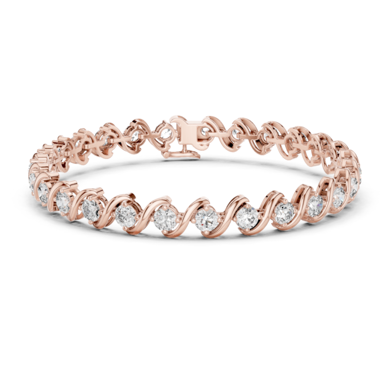 Twist Link Diamond Bracelet