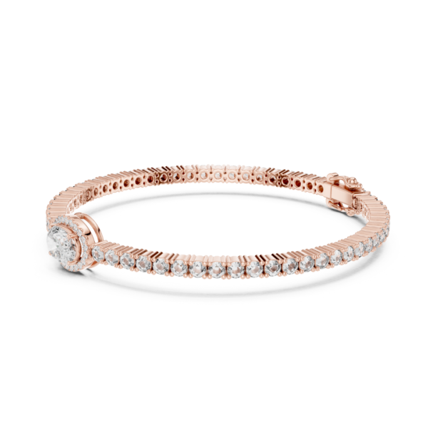 Solitaire Accent Diamond Bracelet