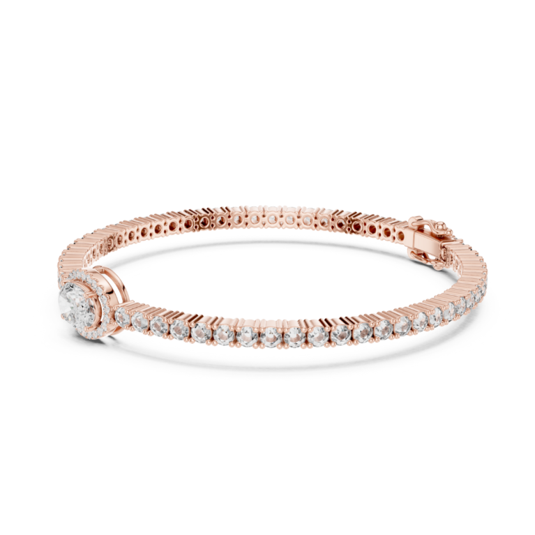 Solitaire Accent Diamond Bracelet