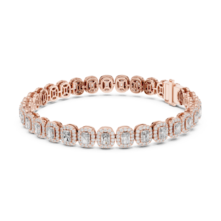 Opulence Oval Halo Bracelet