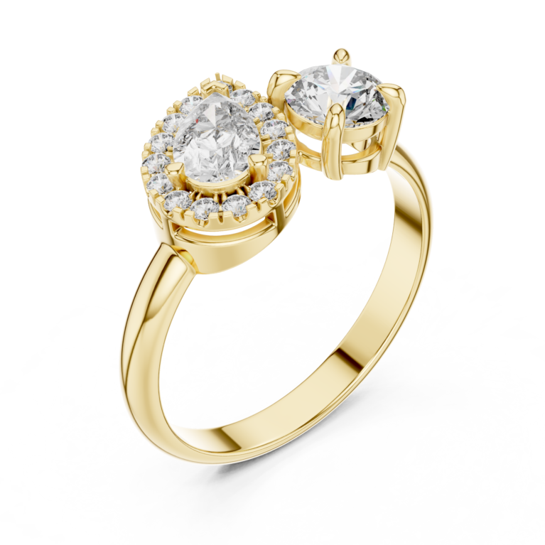 The Harmony Toi et Moi Ring