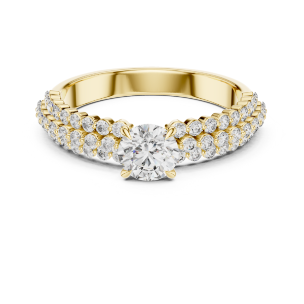 The Majestic Multi-Row Diamond Ring