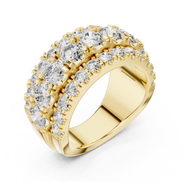 Luxurious Wide Wedding Band