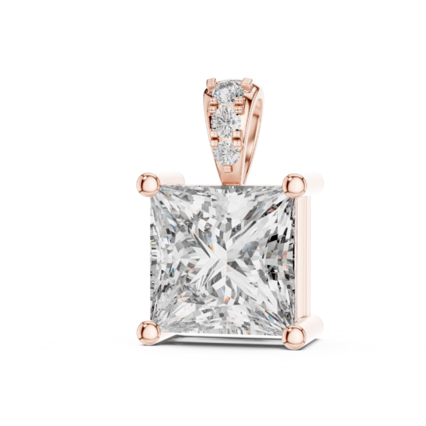 Princess Cut Solitaire Pendant