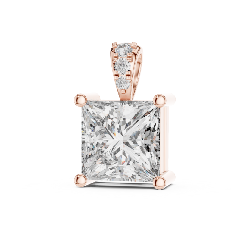 Princess Cut Solitaire Pendant