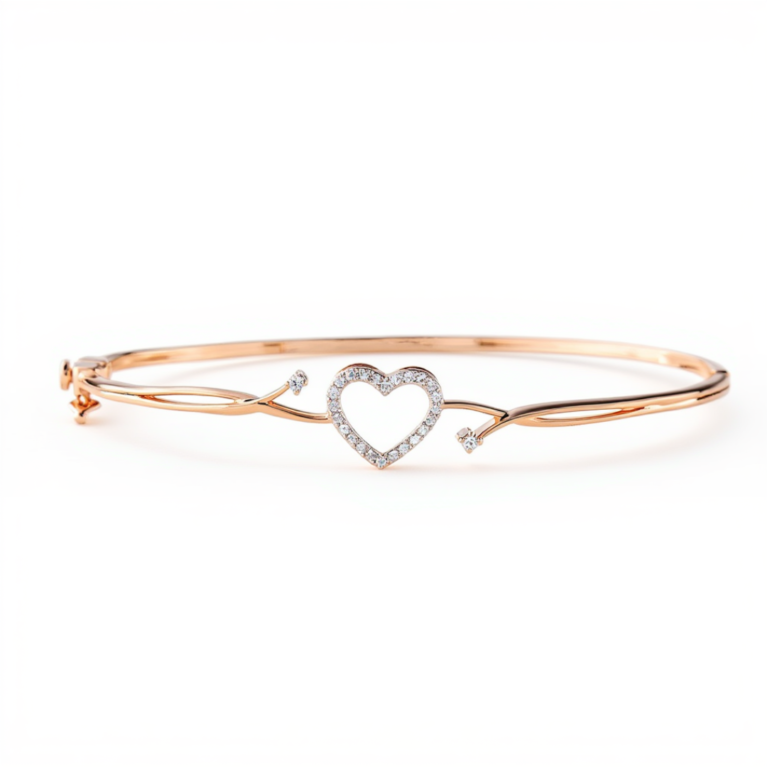 Whisper of Love Heart Charm Bracelet