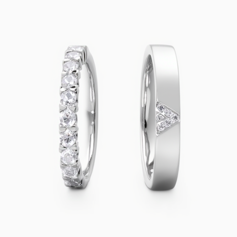 Classic Wedding Band Pair Rings