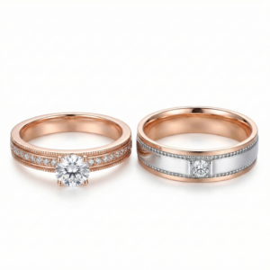 Forever Fusion Two-Tone Wedding Rings