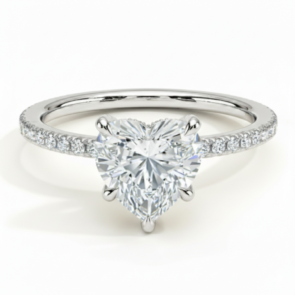 Soulmate Double Heart Lab Grown Diamond Ring