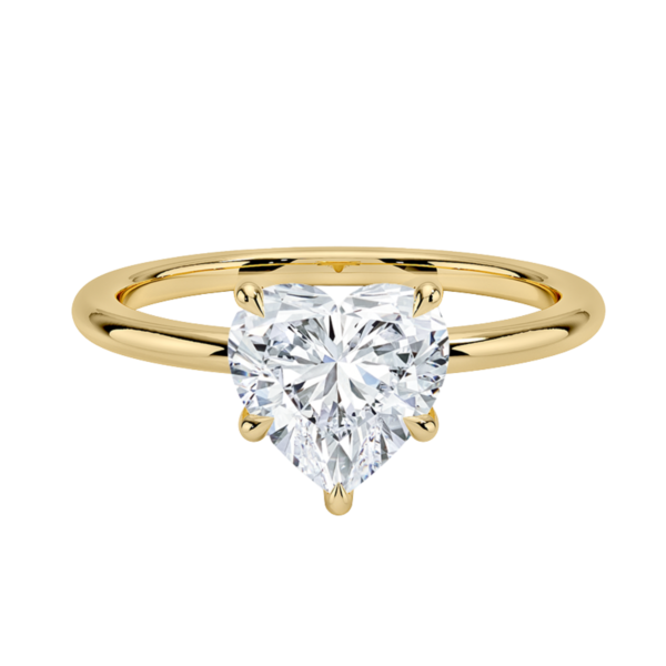 Eternal Glow Heart Solitaire Ring