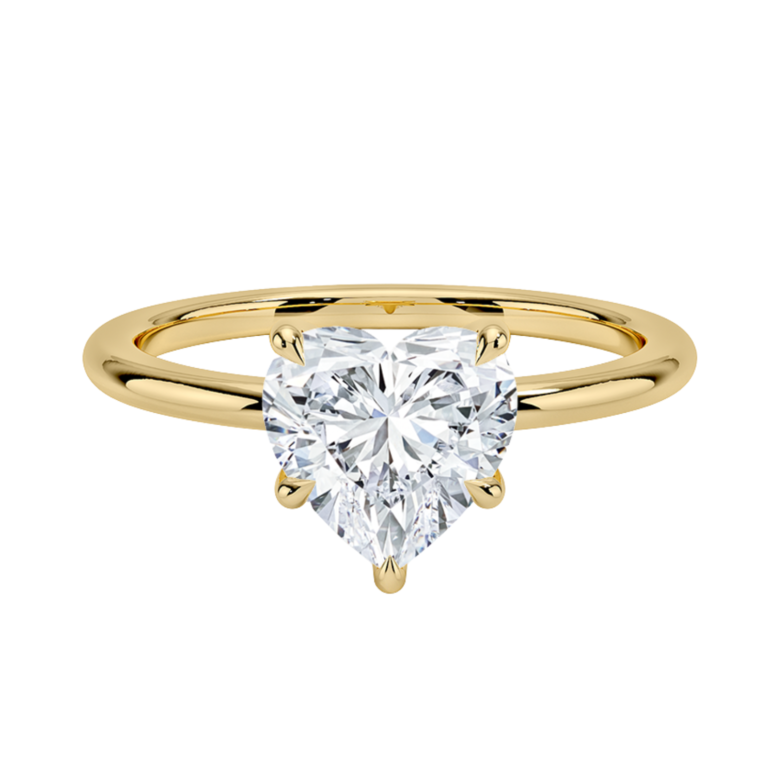Eternal Glow Heart Solitaire Ring