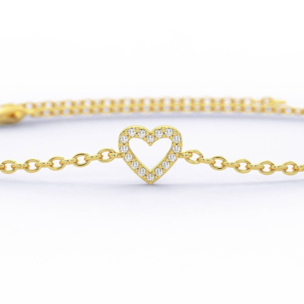 Tender Heart Lab Grown Diamond Chain Bracelet